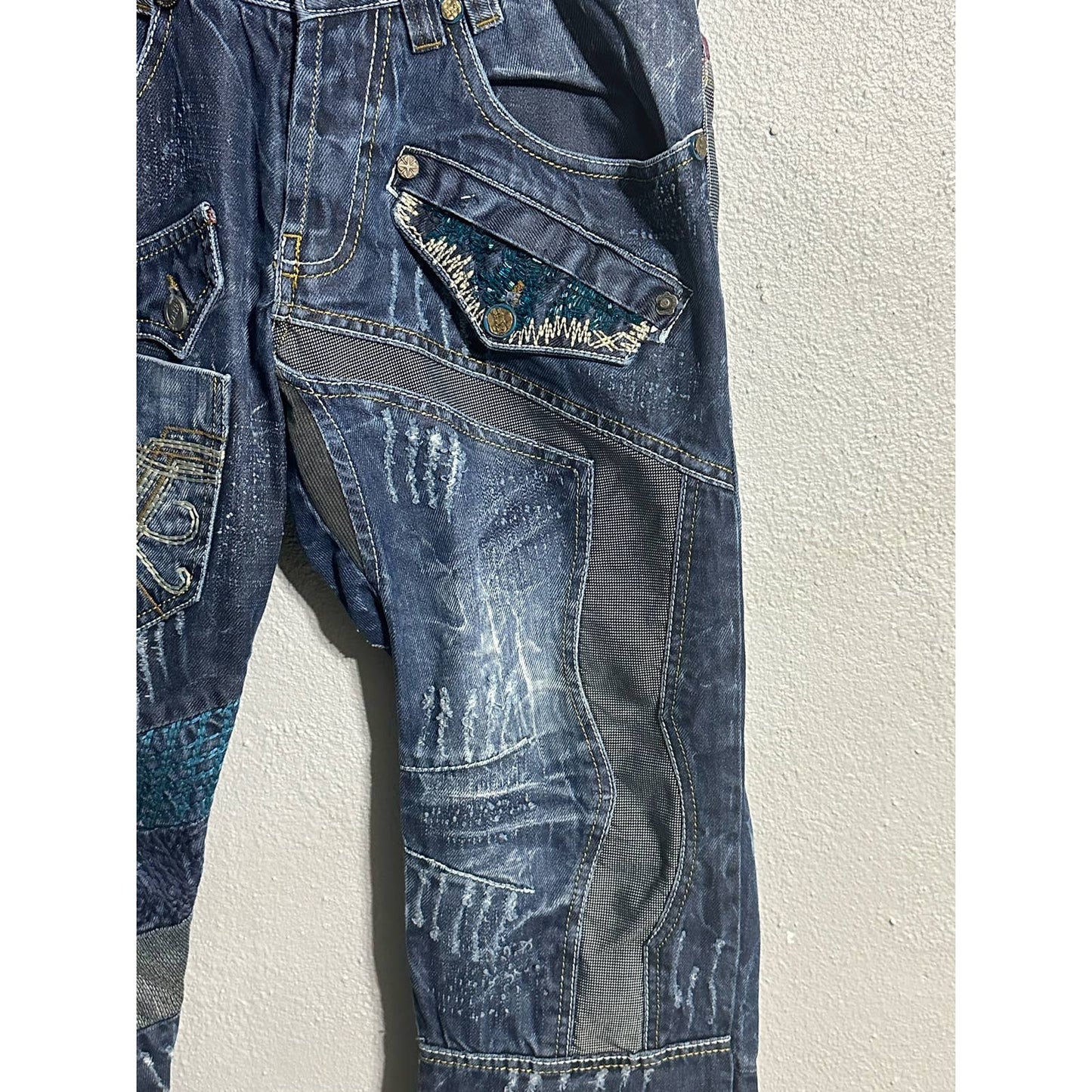 Vintage Bar Magic of Denim Crazy Pants Size 32 X 34, Men's