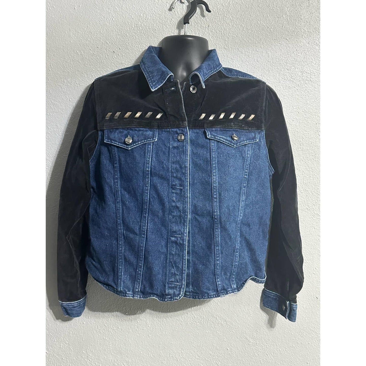 Vintage Women L.A. BLUES Blue Jean Denim Jacket Size M