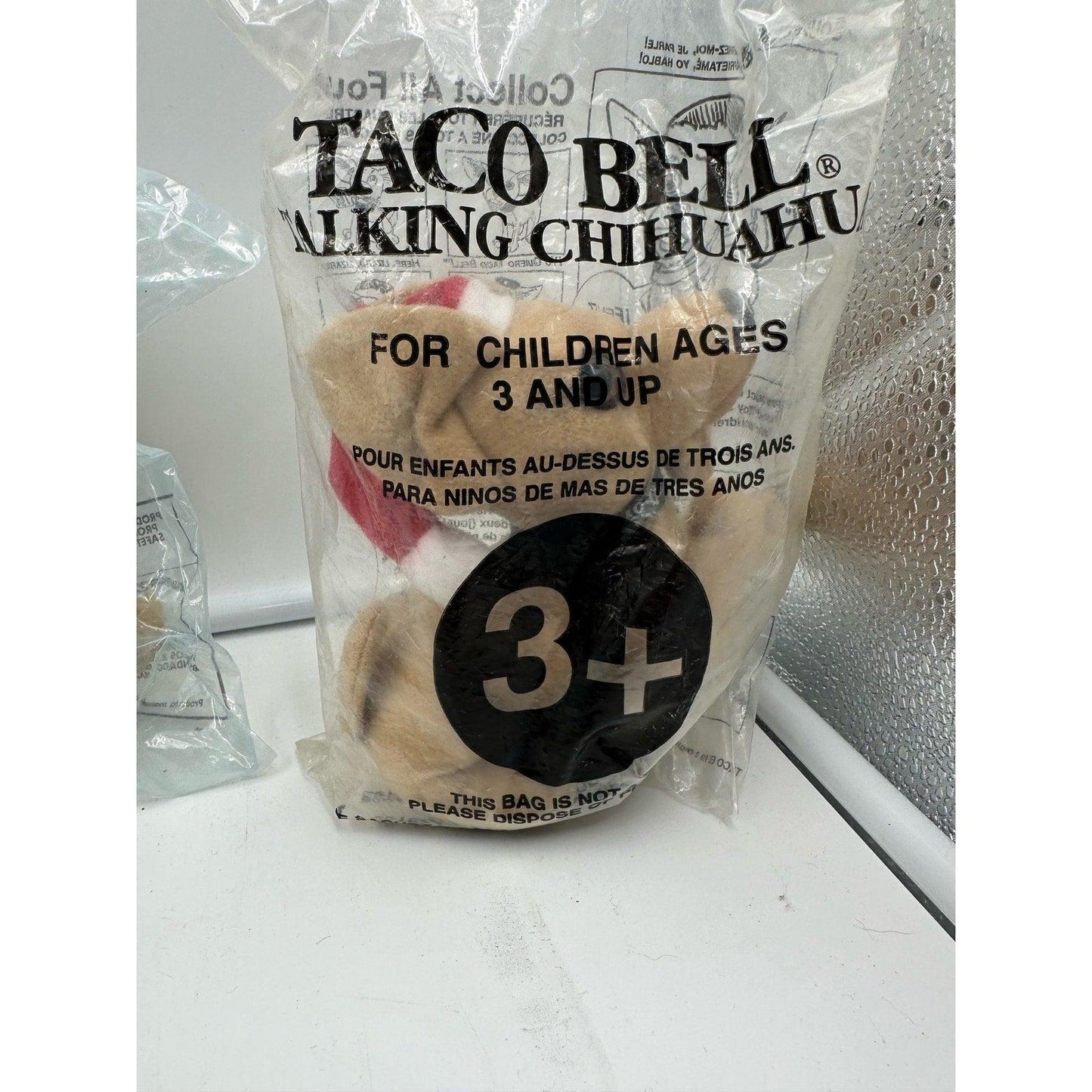 VINTAGE LOT of 4 NEW SEALED Taco Bell Talking Chihuahua Dog