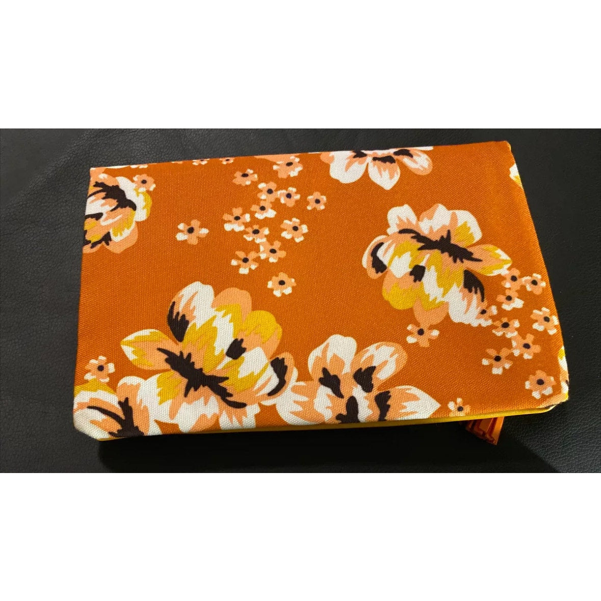 Rachel Pally Reversible Clutch Floral Yellow Orange Reversible