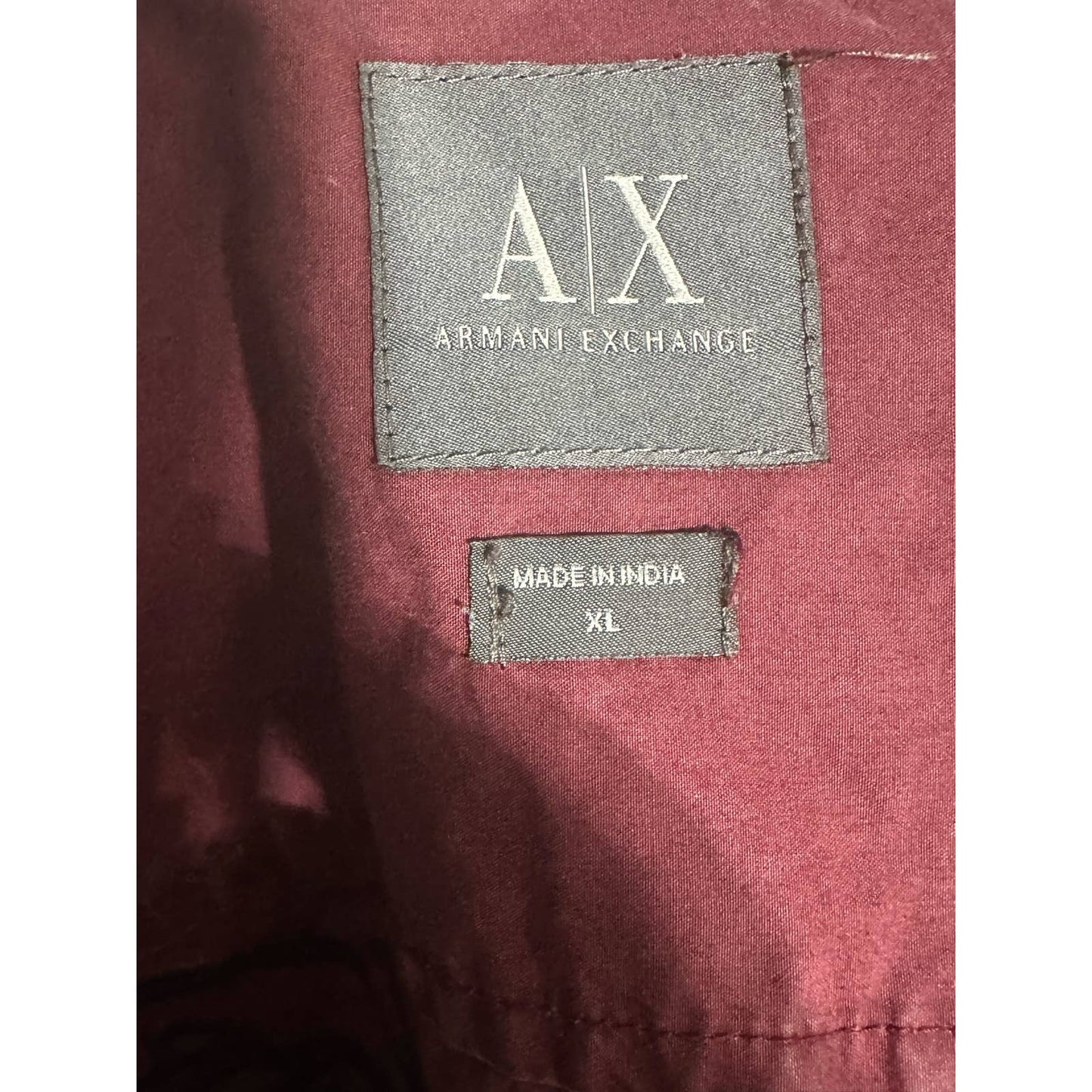 A|X ARMANI EXCHANGE Men's Regular Cotton Long Sleeve Button Down Shirt