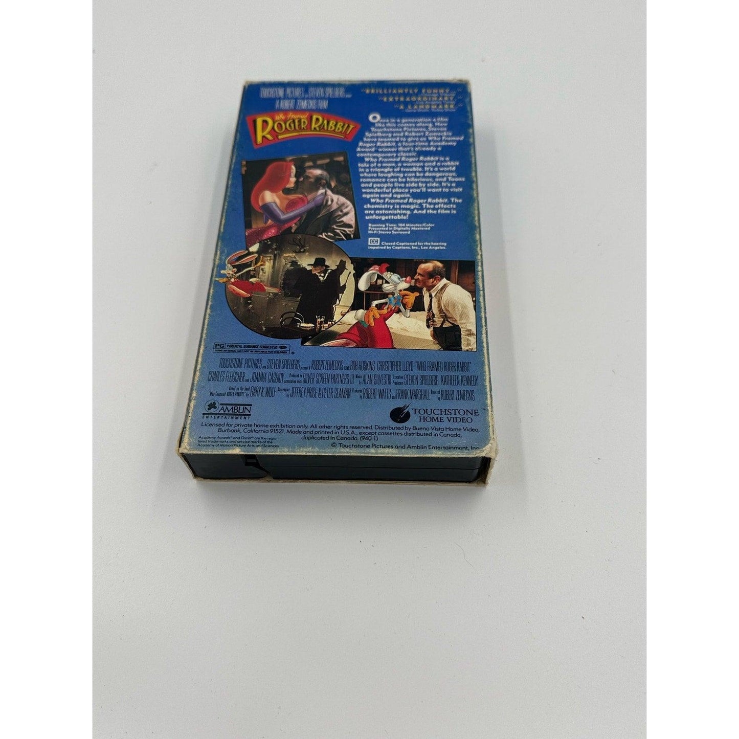 Who Framed Roger Rabbit (VHS) 1988 Comedy VINTAGE