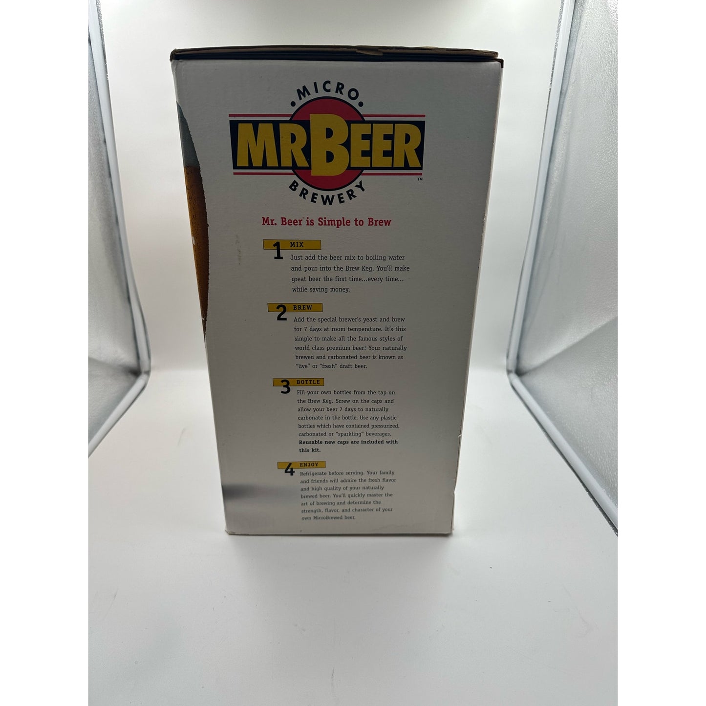 Mr Beer Micro Brewery Brew Keg Deluxe Edition Brown Plastic Keg Recipes Caps