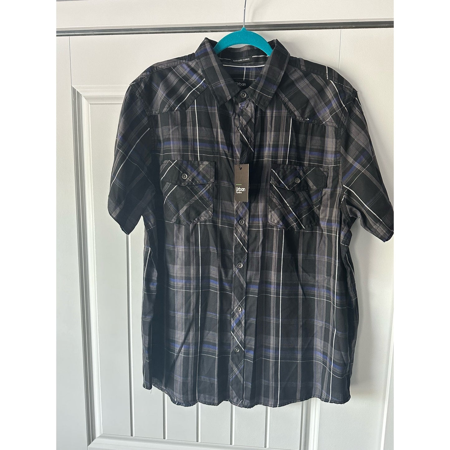 Men's Urban Pipeline™ Plaid Button-Down Shirt Size XL