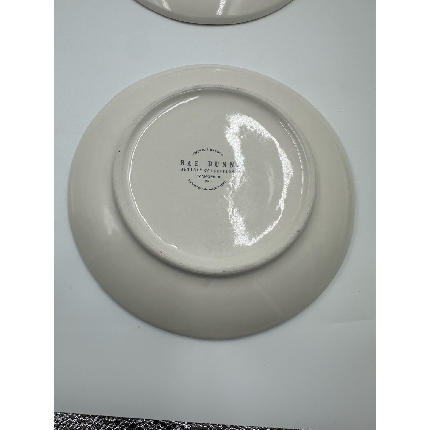 Rae Dunn Thanksgiving Gobble Salad Dessert Lunch 8” Plates Set Of 4