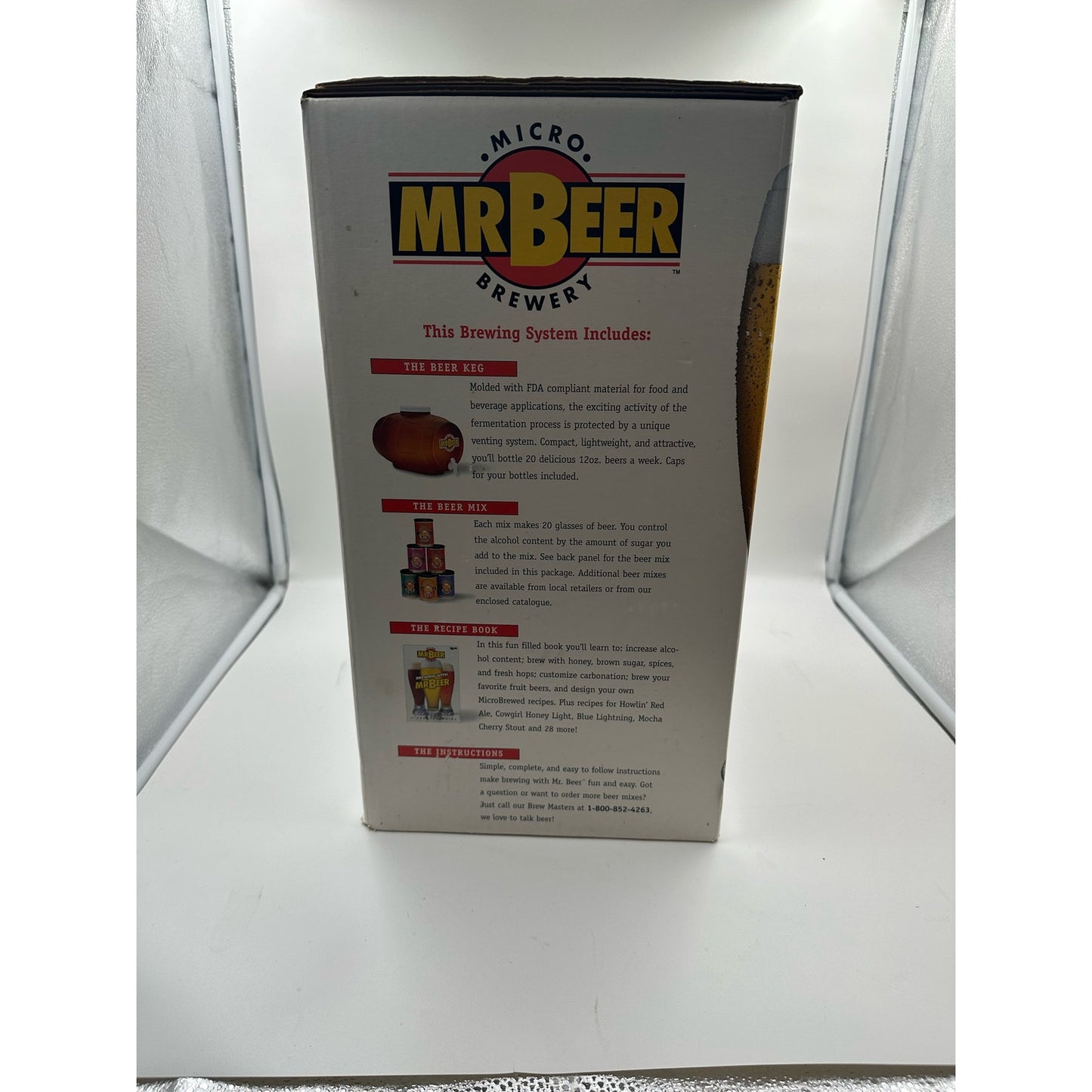 Mr Beer Micro Brewery Brew Keg Deluxe Edition Brown Plastic Keg Recipes Caps