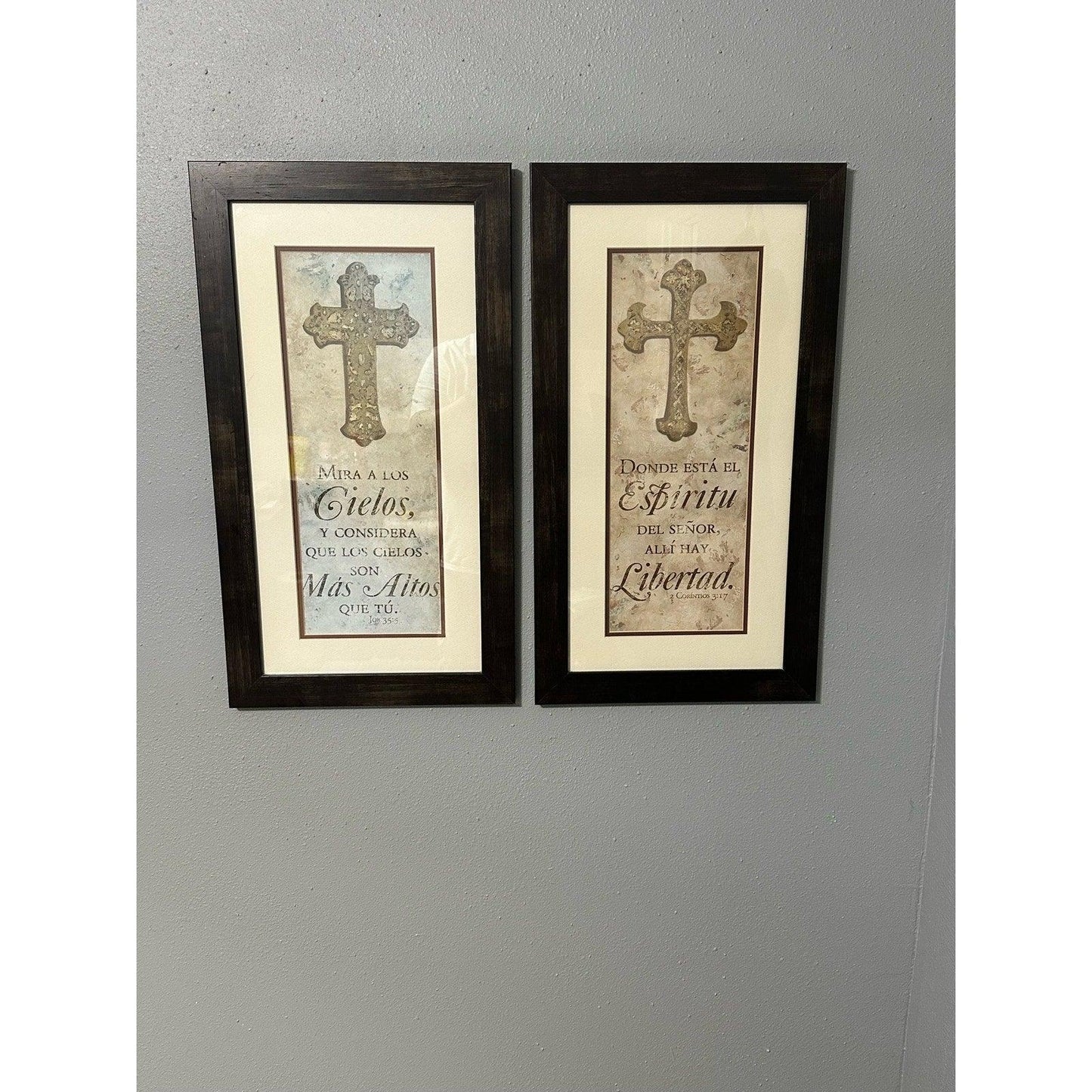 27 X 15 inches Framed Religious Latin Prints