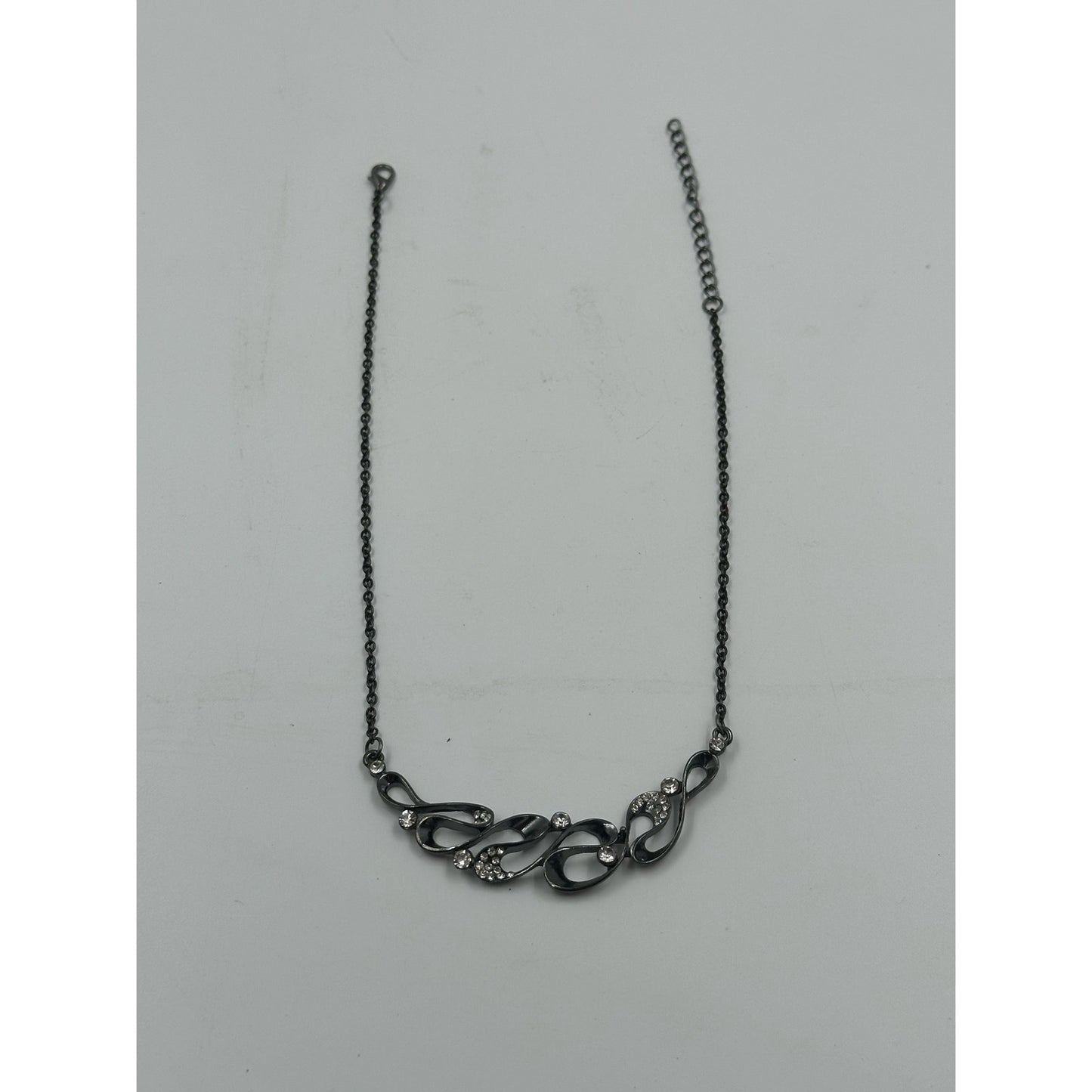 Vintage Black Necklace Heavy Metal Design