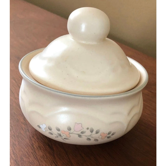 Vintage Pfaltzgraff, Sugar Bowl, Candy Dish, 1980s "Remembrance" Pfaltzgraff, Sugar Bowl with Lid