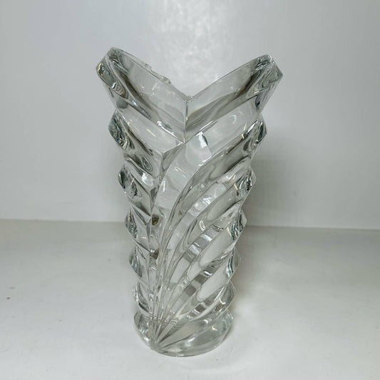 MIKASA Crystal WYNDHAM PATTERN 9" Vase - Clear Glass