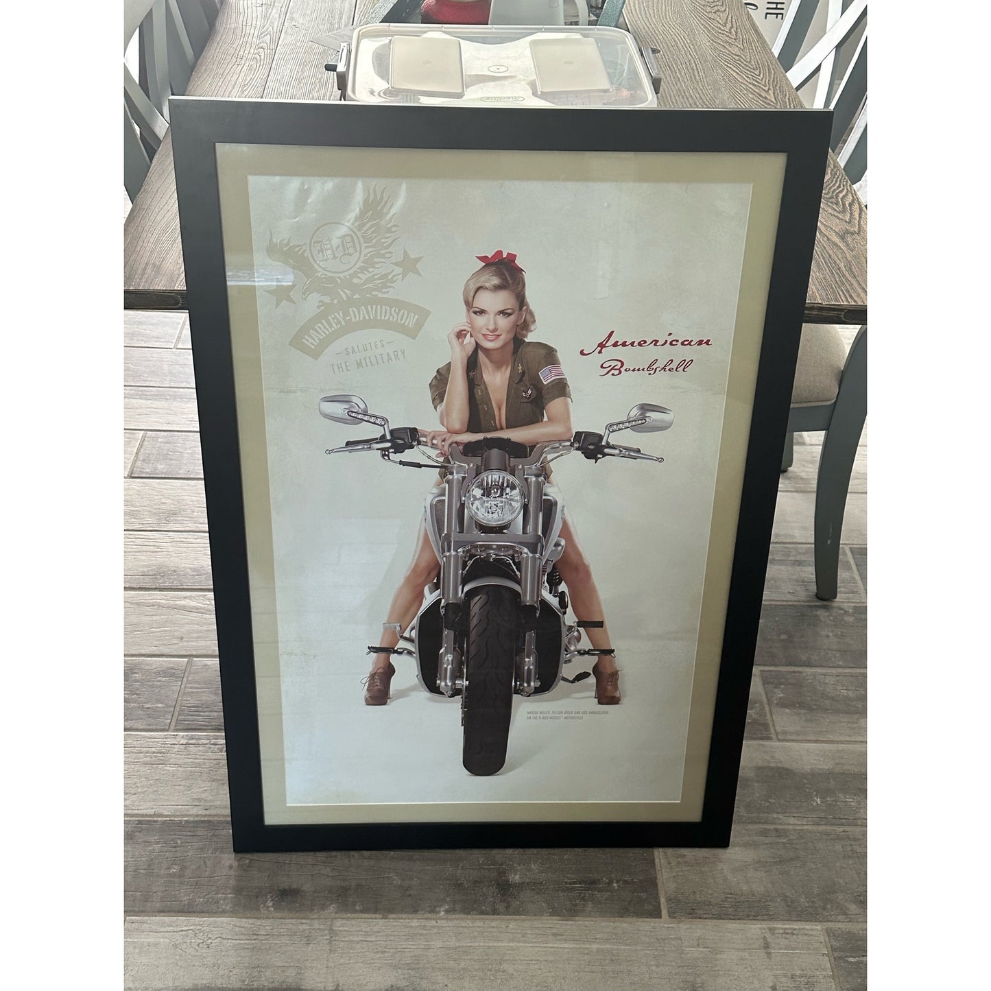 2009 Harley Davidson American Bombshell 2 Sided Poster Marisa Miller 27" x 39"