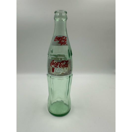 Vintage 1997 Green Glass Coca Cola Light Coke Bottle Made In Mexico