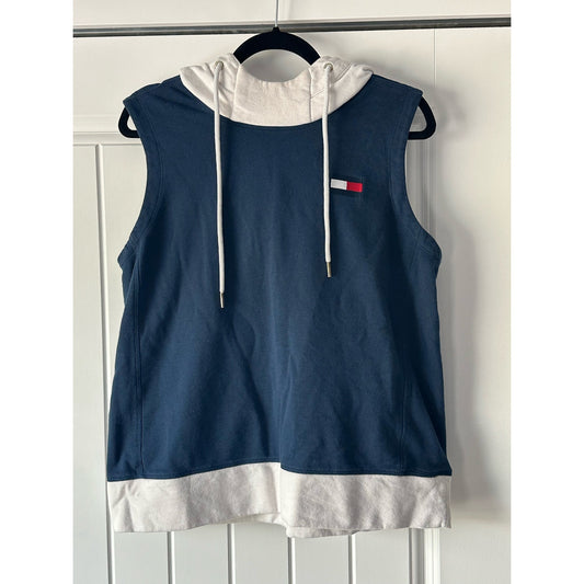 Tommy Hilfiger Sport Sleeveless Logo Hoodie Top Size Xtra Large