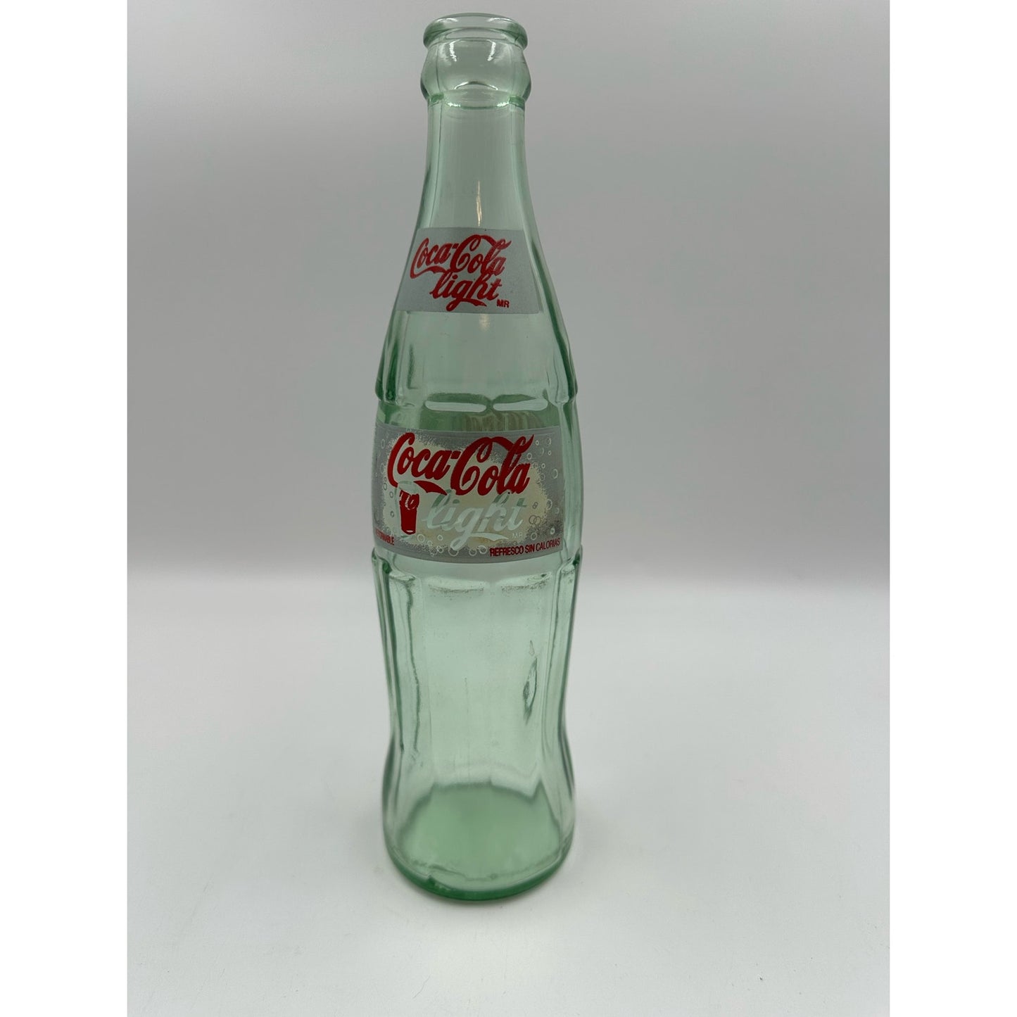 Vintage 1997 Green Glass Coca Cola Light Coke Bottle Made In Mexico