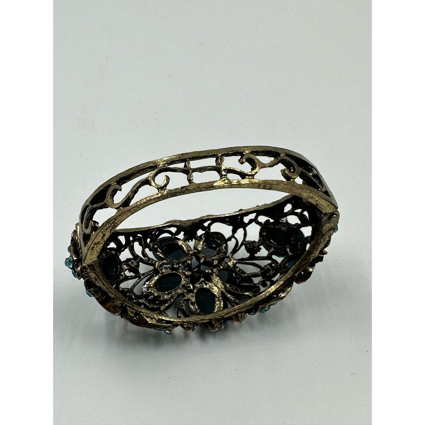 Vintage Hinged Cuff Bangle Bracelet