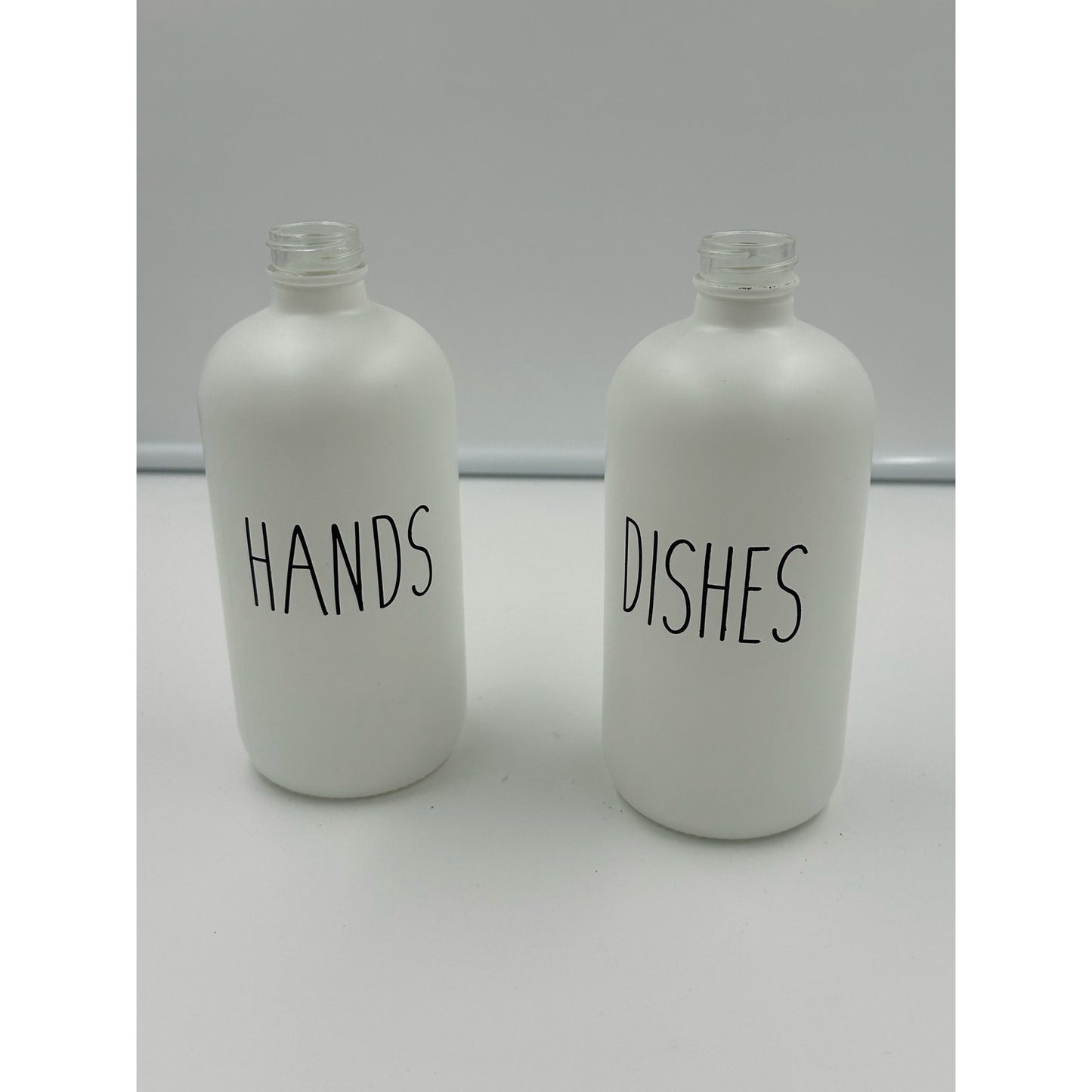 Glass Soap Dispenser Set, Dish Soap Dispenser for Kitchen Sink & Hands