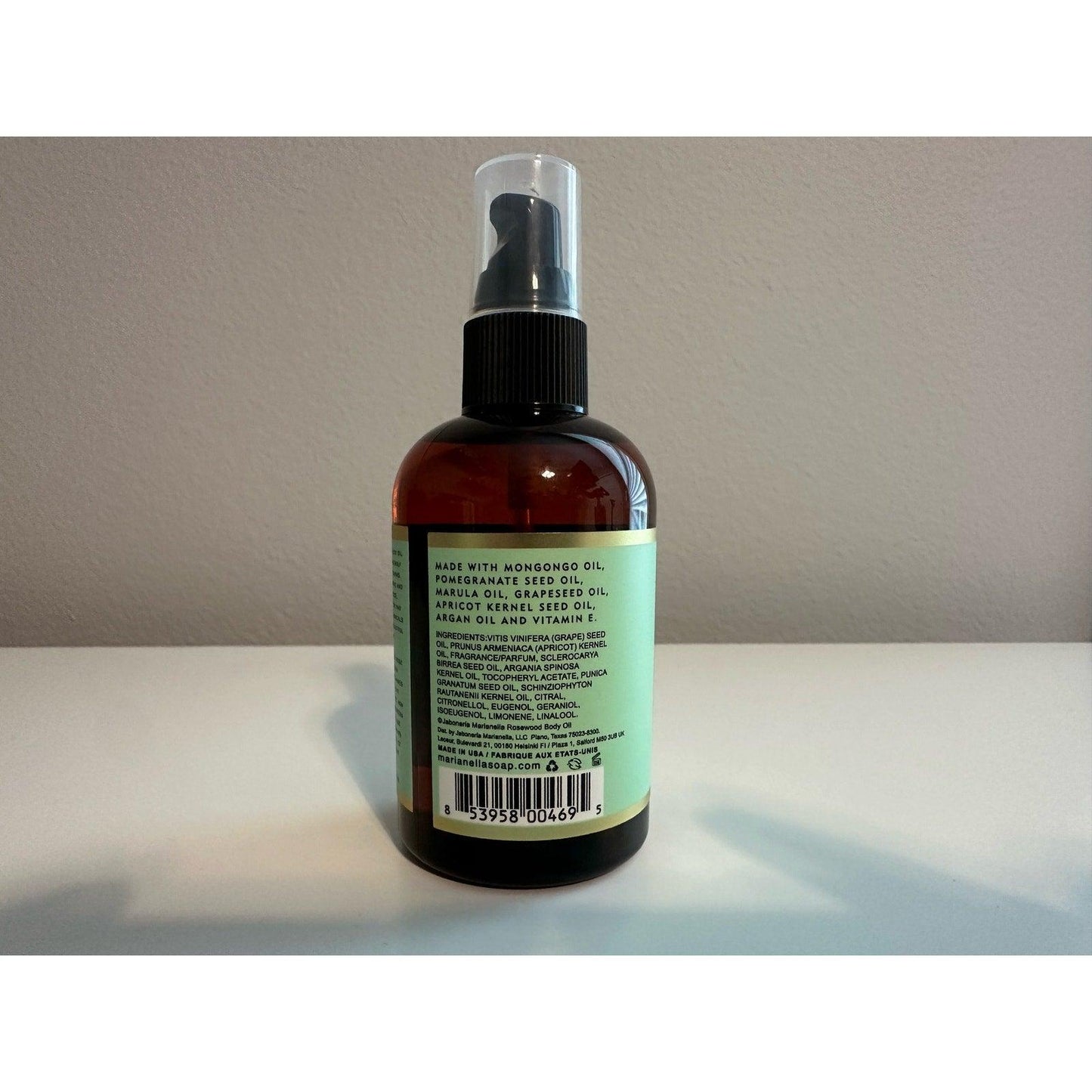 Jaboneria Marianella Rosewood & Cubeba Body Oil 4 oz $68 Retail