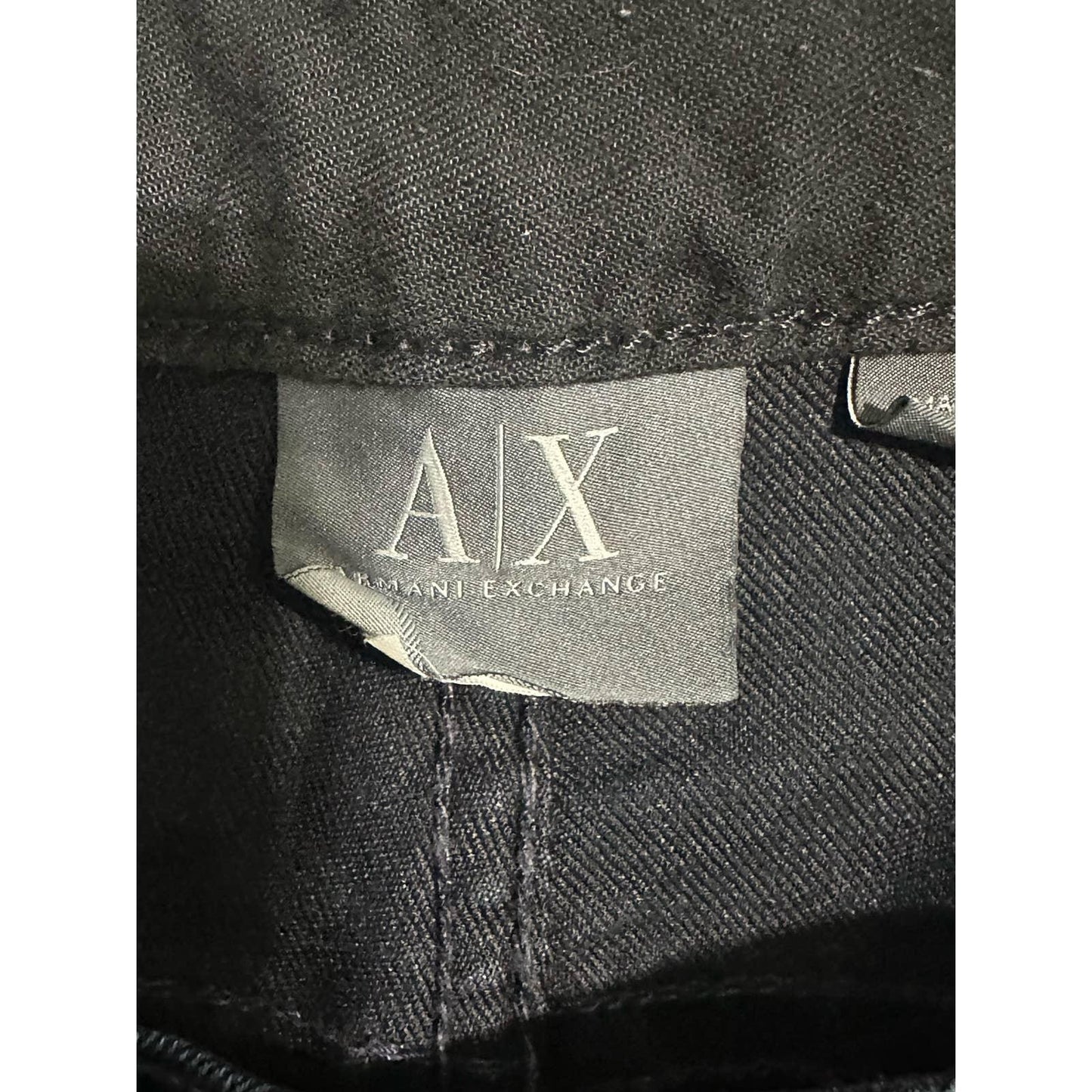 ARMANI EXCHANGE A/F BLUE-BLACK DISTRESSED STRE DESTROY DENIM BLUE JEANS SIZE 32Reg