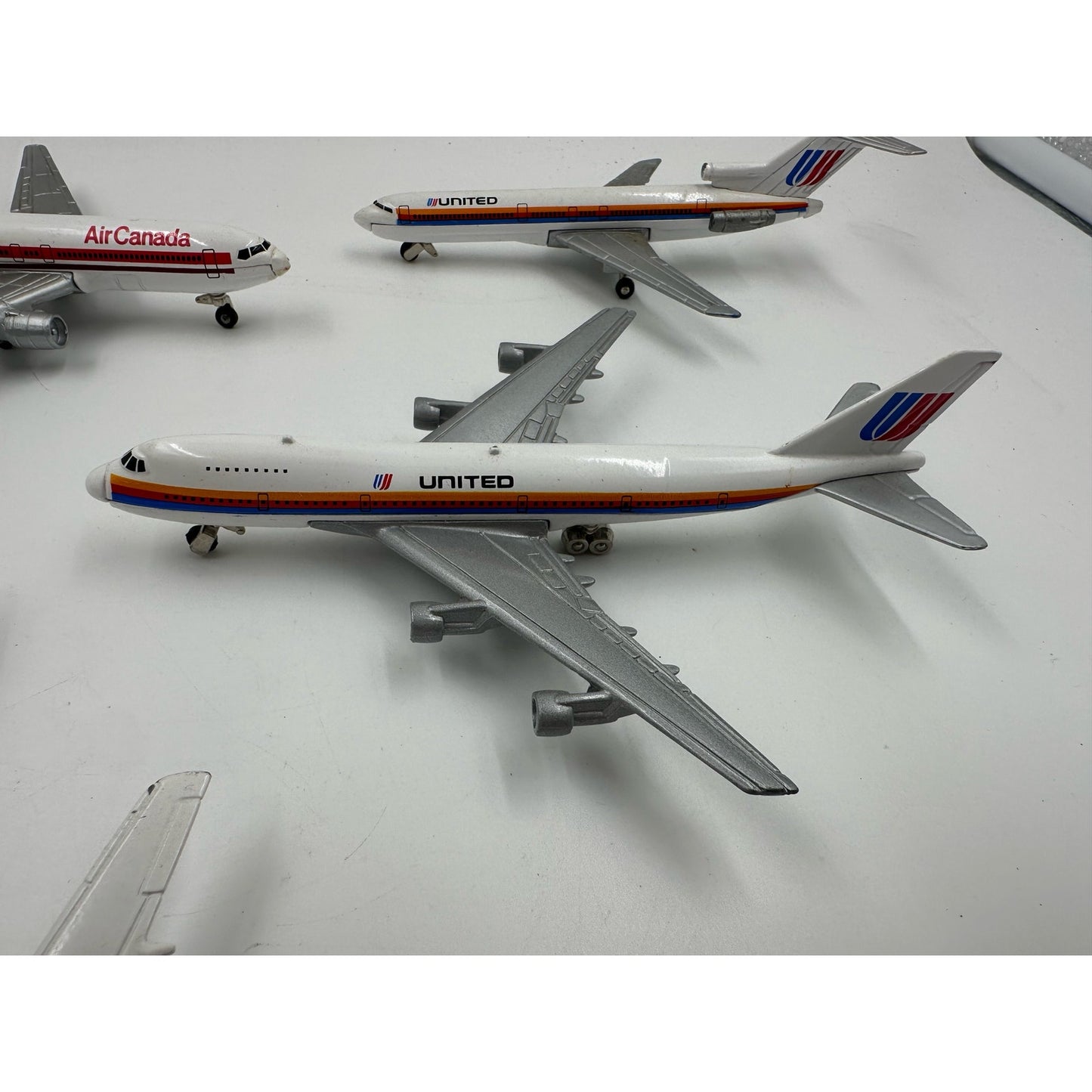 Set of 5 Vintage Ertl Metal Toy Airplanes