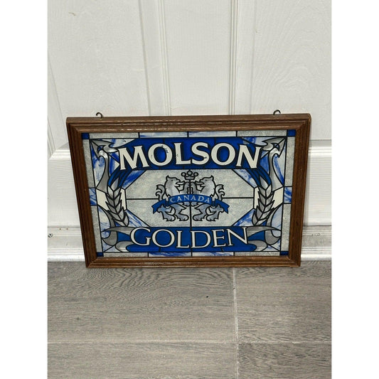 MOLSON GOLDEN CANADA MIRROR SIGN L18"X W14"