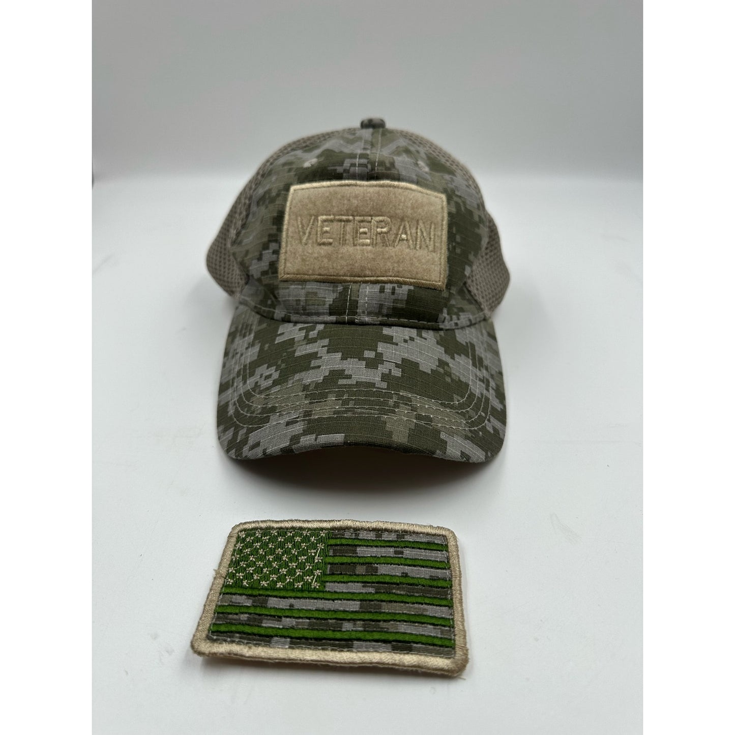 USA Veteran Flag Camo Hat