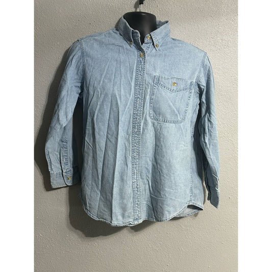 Men’s LEE Denim Buttom Down Shirt Size M