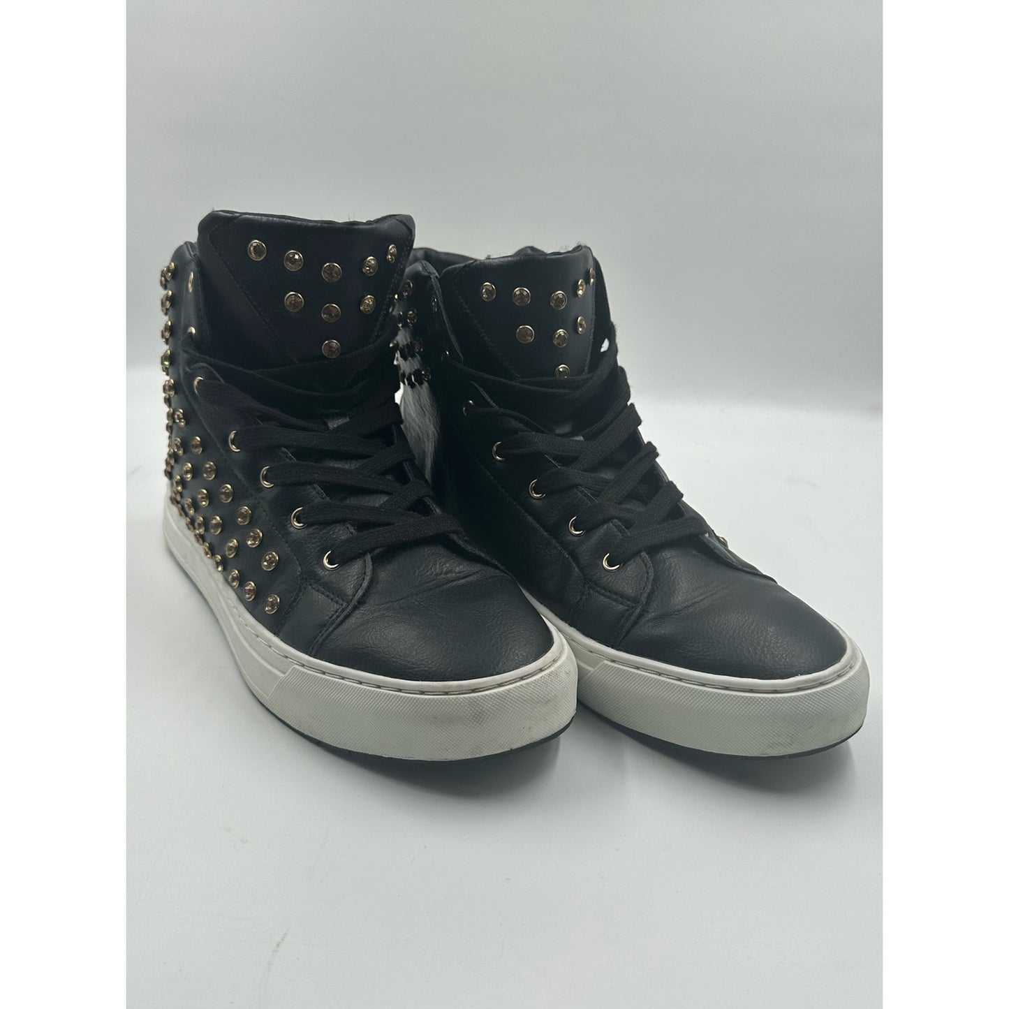 Zara Man Sneakers Black High Top EU Size 43 US Size 10