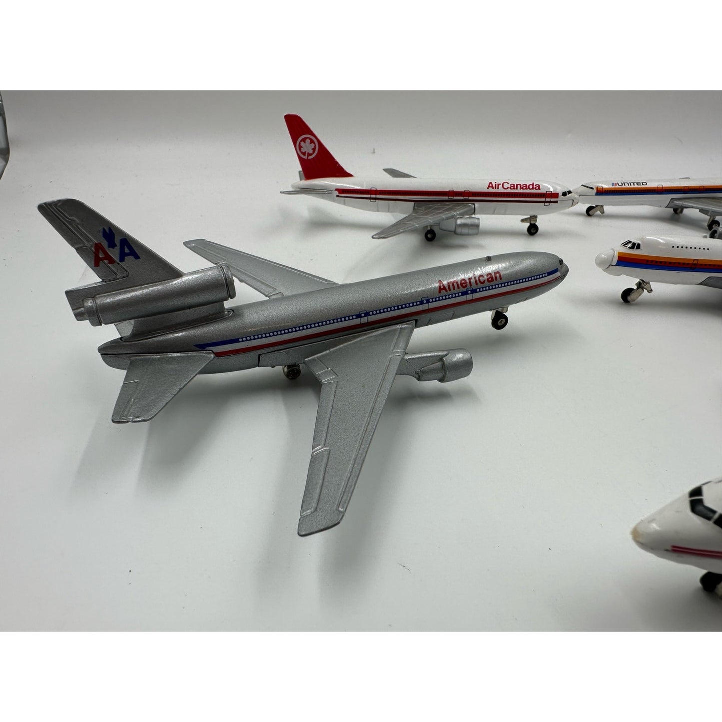 Set of 5 Vintage Ertl Metal Toy Airplanes