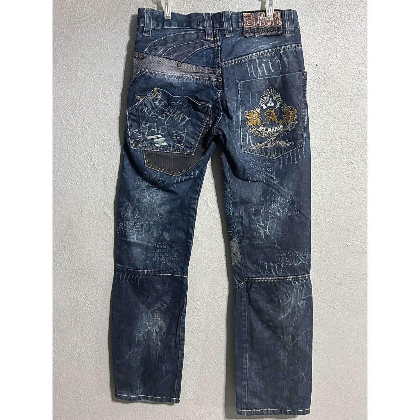 Vintage Bar Magic of Denim Crazy Pants Size 32 X 34, Men's