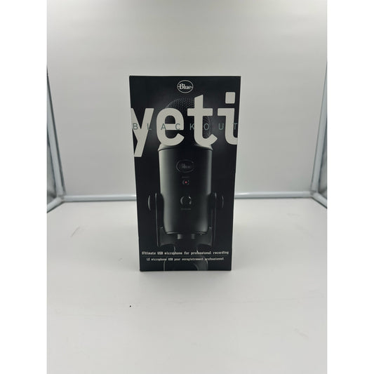 Blue Yeti Blackout Professional Usb Microphone Podcasting Recording Streaming