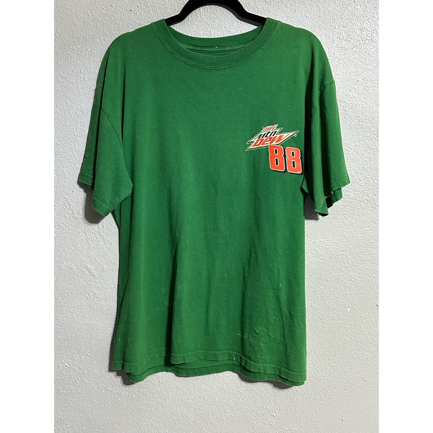 Nascar Dale Earnhardt Jr. Diet Mountain Dew Green T-Shirt Size XL