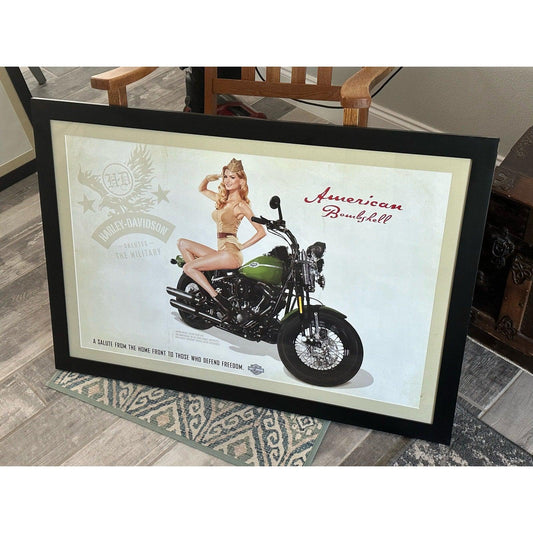 2009 Harley Davidson American Bombshell 2 Sided Poster Marisa Miller 27" x 39"