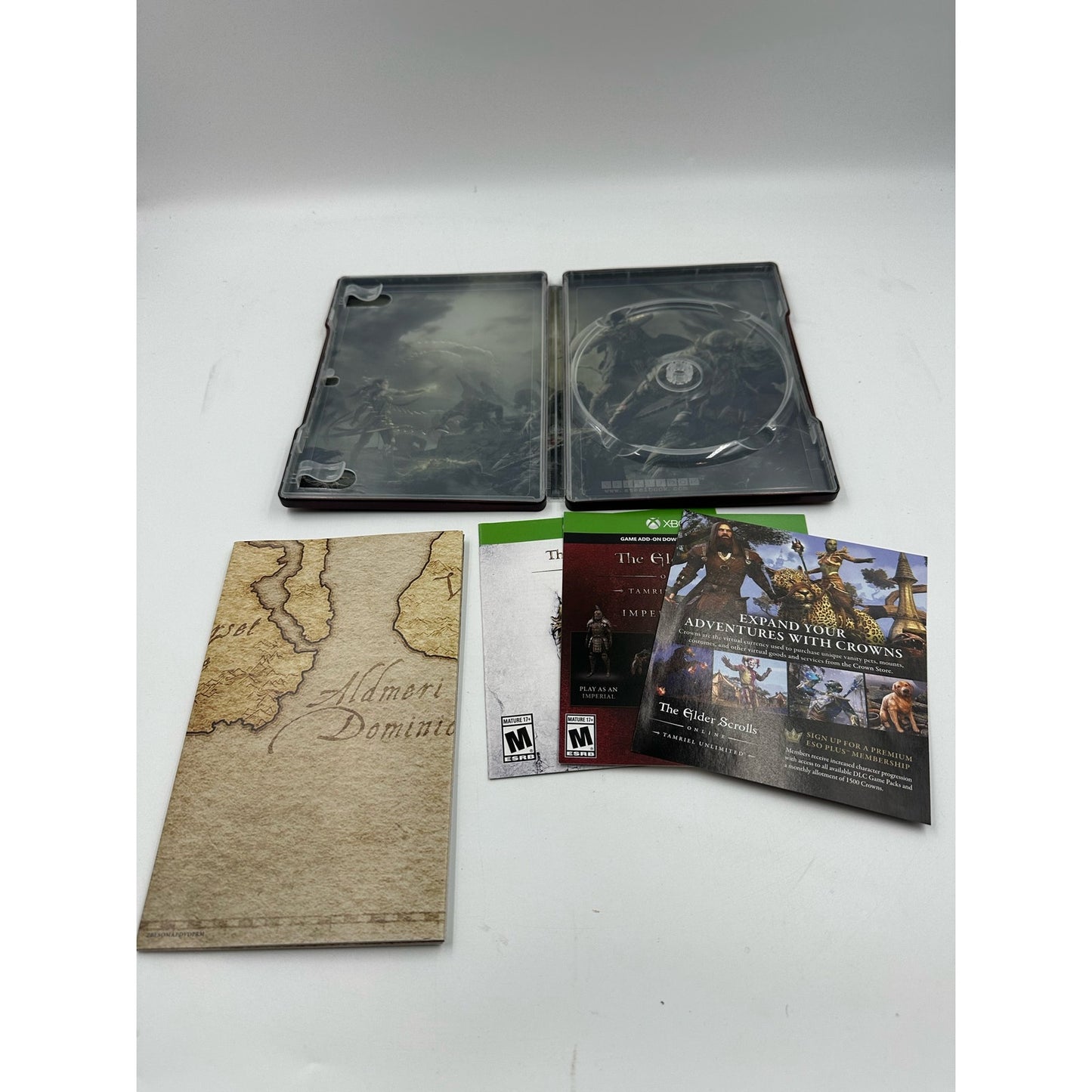 The Elder Scrolls Online Imperial Edition Steelbook Xbox One Case & Map Only