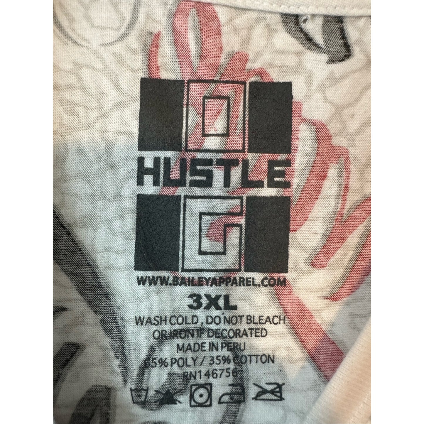 Hustle Shirt XXXL 3XL Short Sleeve Bailey Apparel Men's