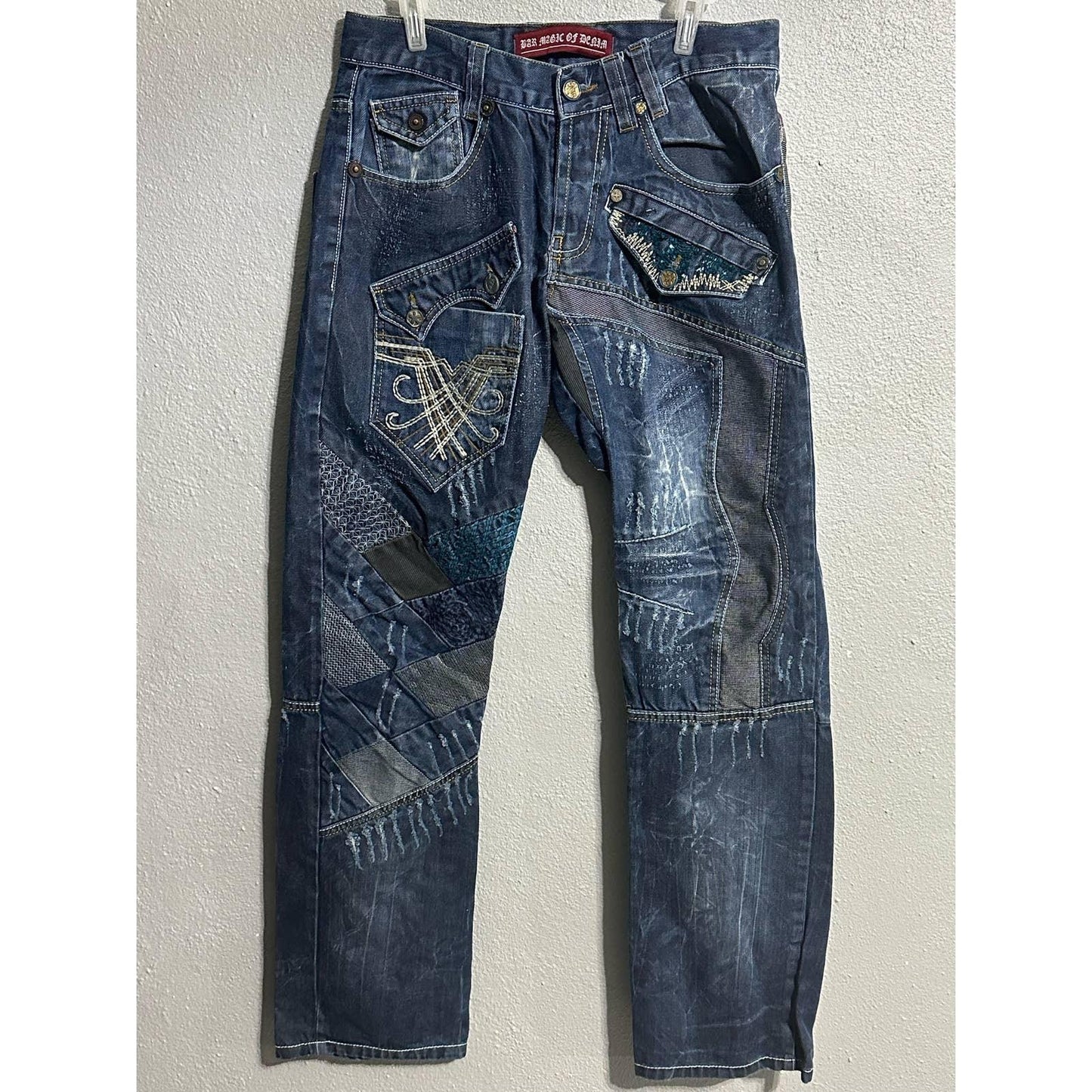 Vintage Bar Magic of Denim Crazy Pants Size 32 X 34, Men's