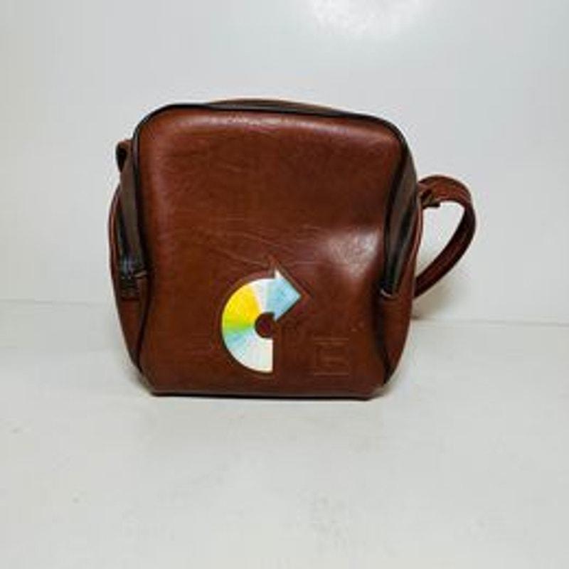 Kodak Camera Case Brown Leather Vintage Crossbody Shoulder Bag Tan Holder