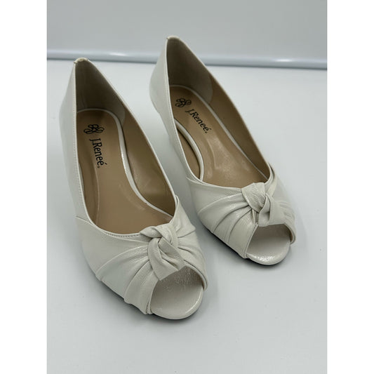 J. Renee Women’s Heels size 8 Ivory Cream Shoes New