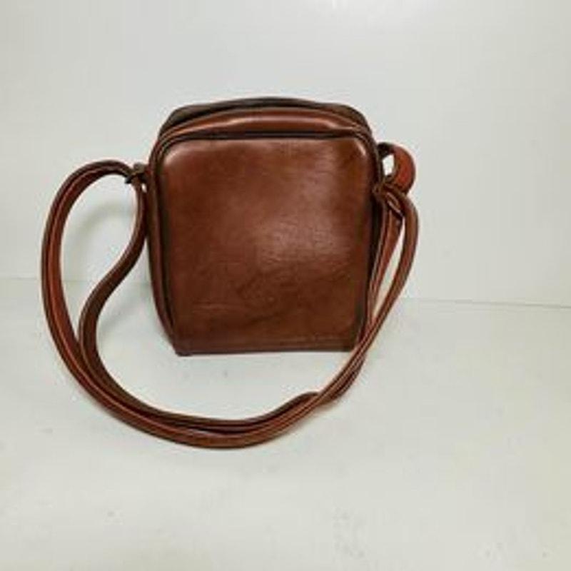 Kodak Camera Case Brown Leather Vintage Crossbody Shoulder Bag Tan Holder