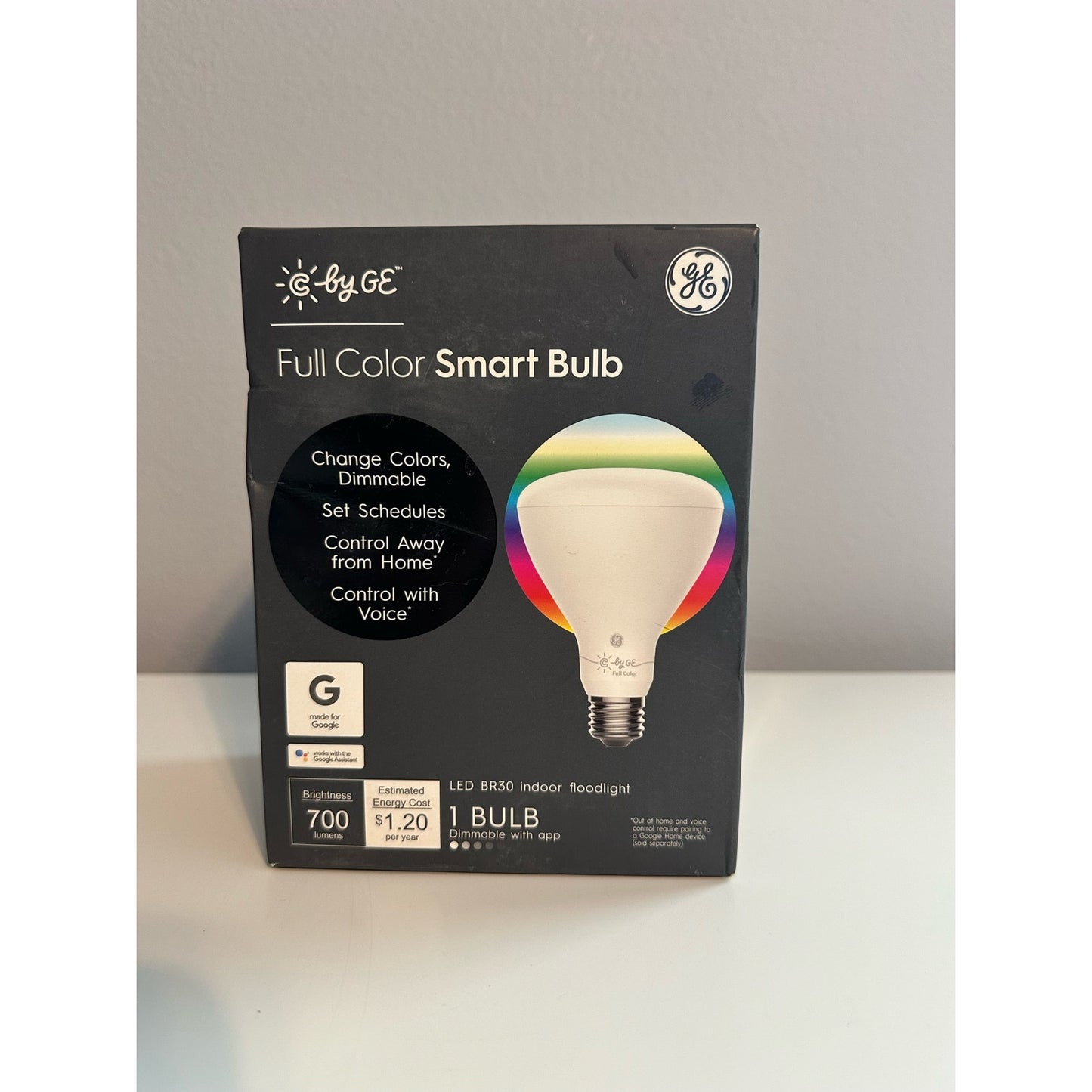 GE LED BR30 Full Color Smart Indoor Floodlight  Bulb Change Colors