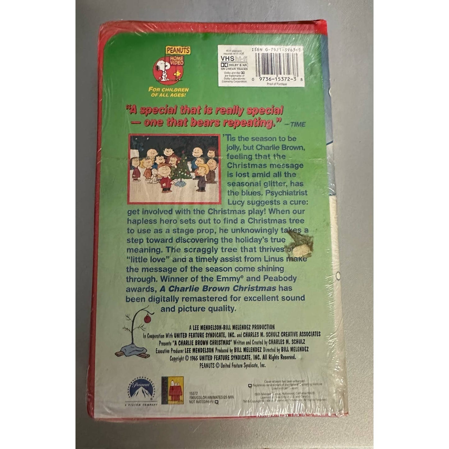 Sealed VHS Peanuts Classic A Charlie Brown Christmas VHS Tape New Clamshell Case