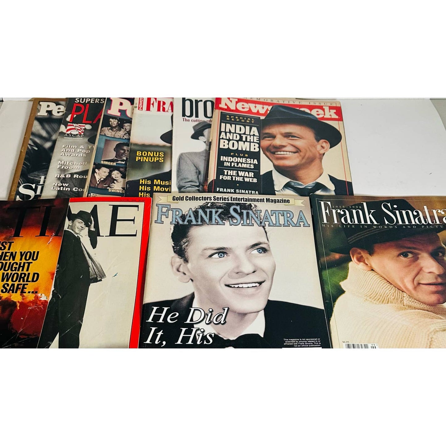 Lot of 12 Frank Sinatra Magazines