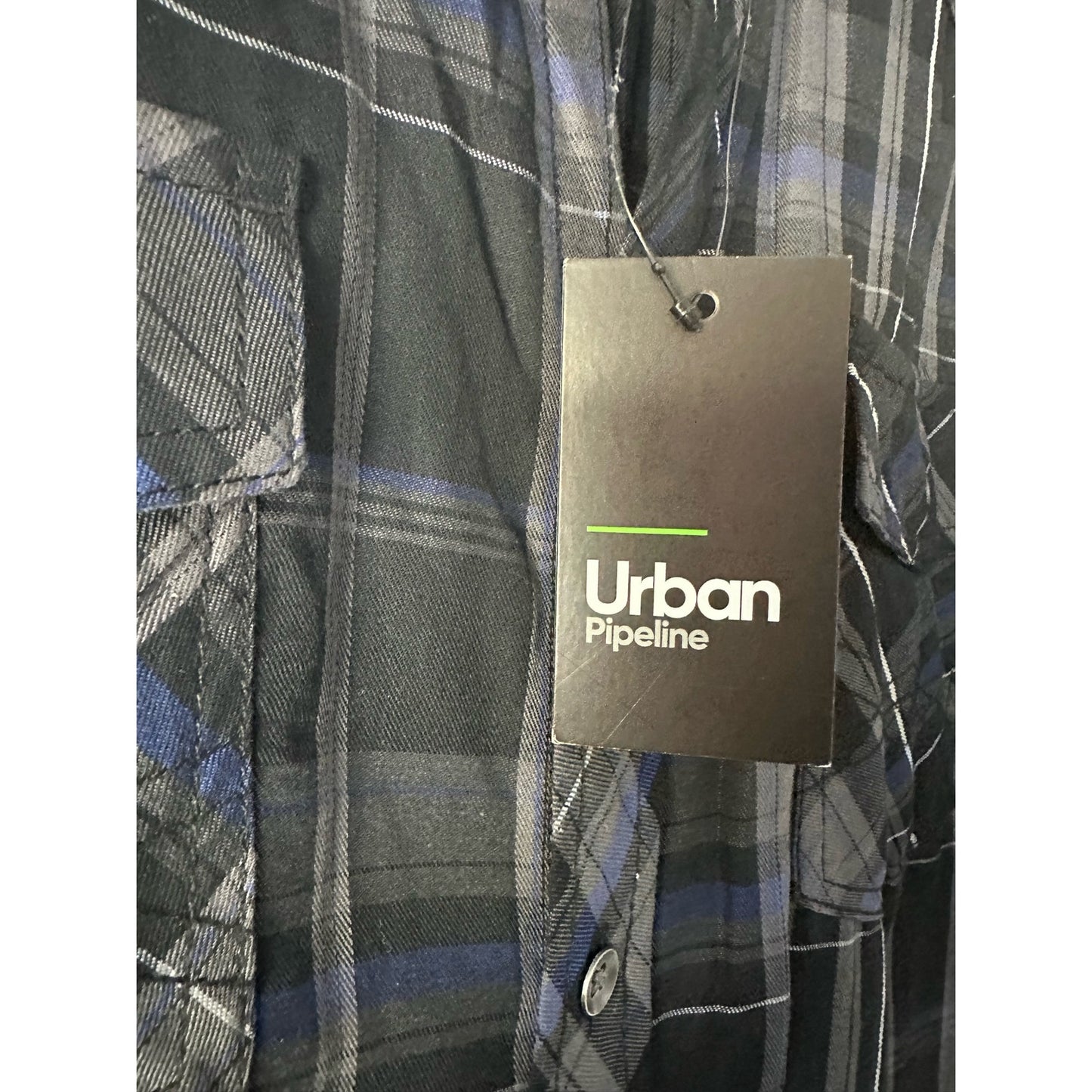 Men's Urban Pipeline™ Plaid Button-Down Shirt Size XL