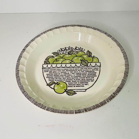 Vintage 11" Royal China Jeannette Ceramic Apple Pie Plate