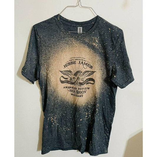 JESSE JAMES "America's Outlaw Bourbon Whiskey" Size Small heavy cotton