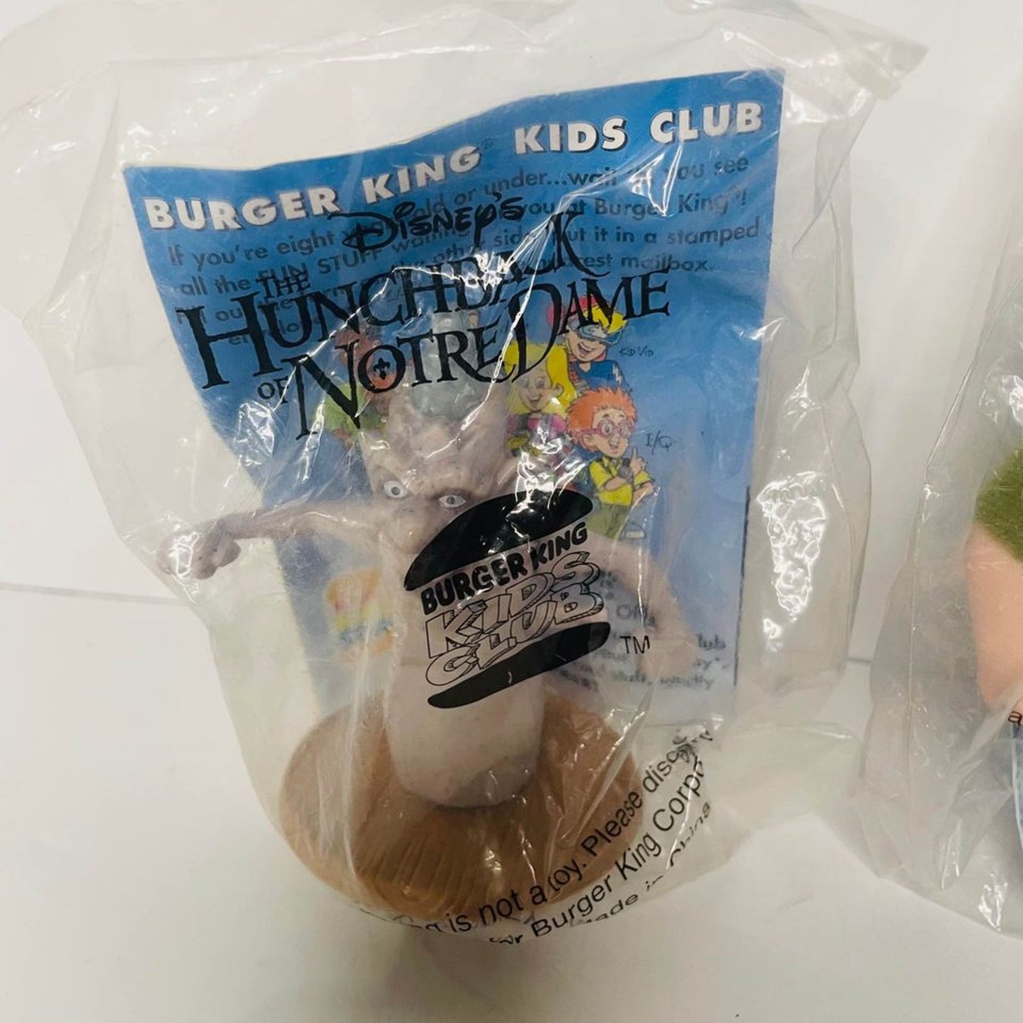 A Set of 4 - 1996 Hunchback of Notre Dame Burger King Toy