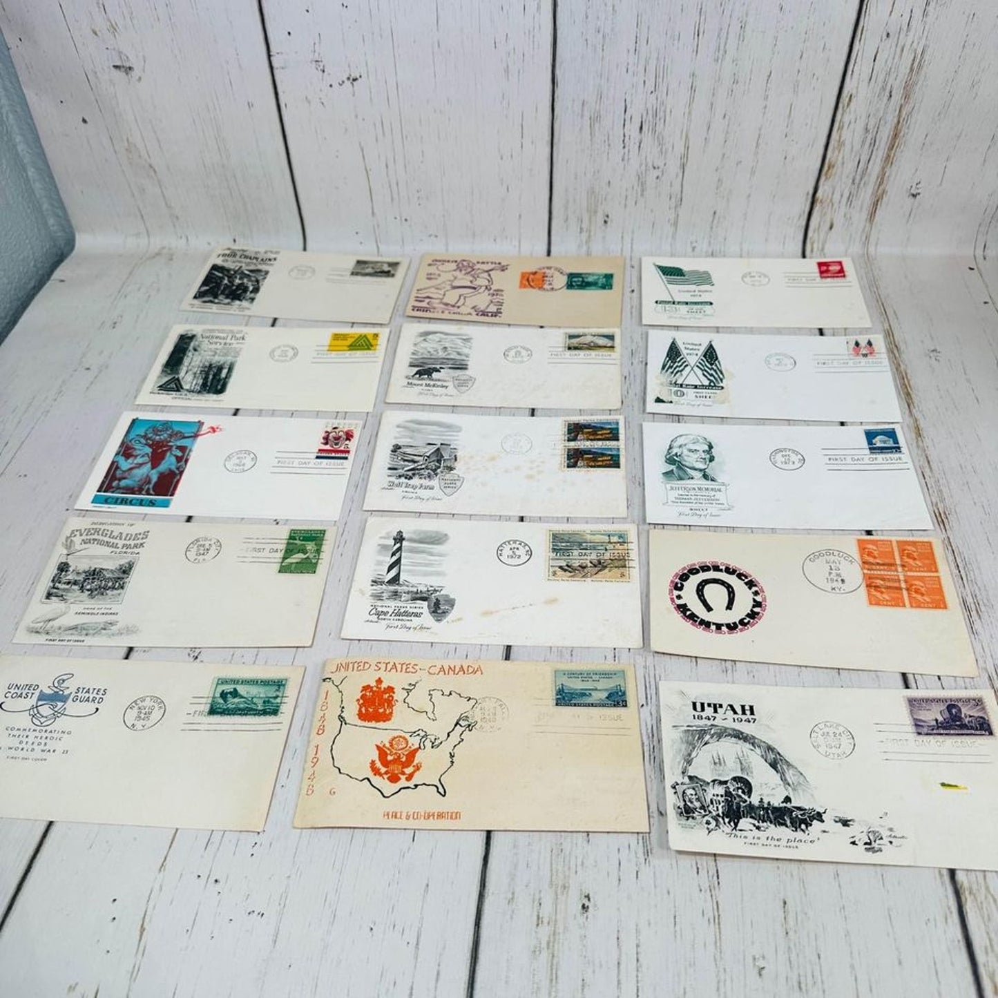 Lot Of 119 Post Card And Envelopes Post Marked 1940’s - 1970’s See Pictures