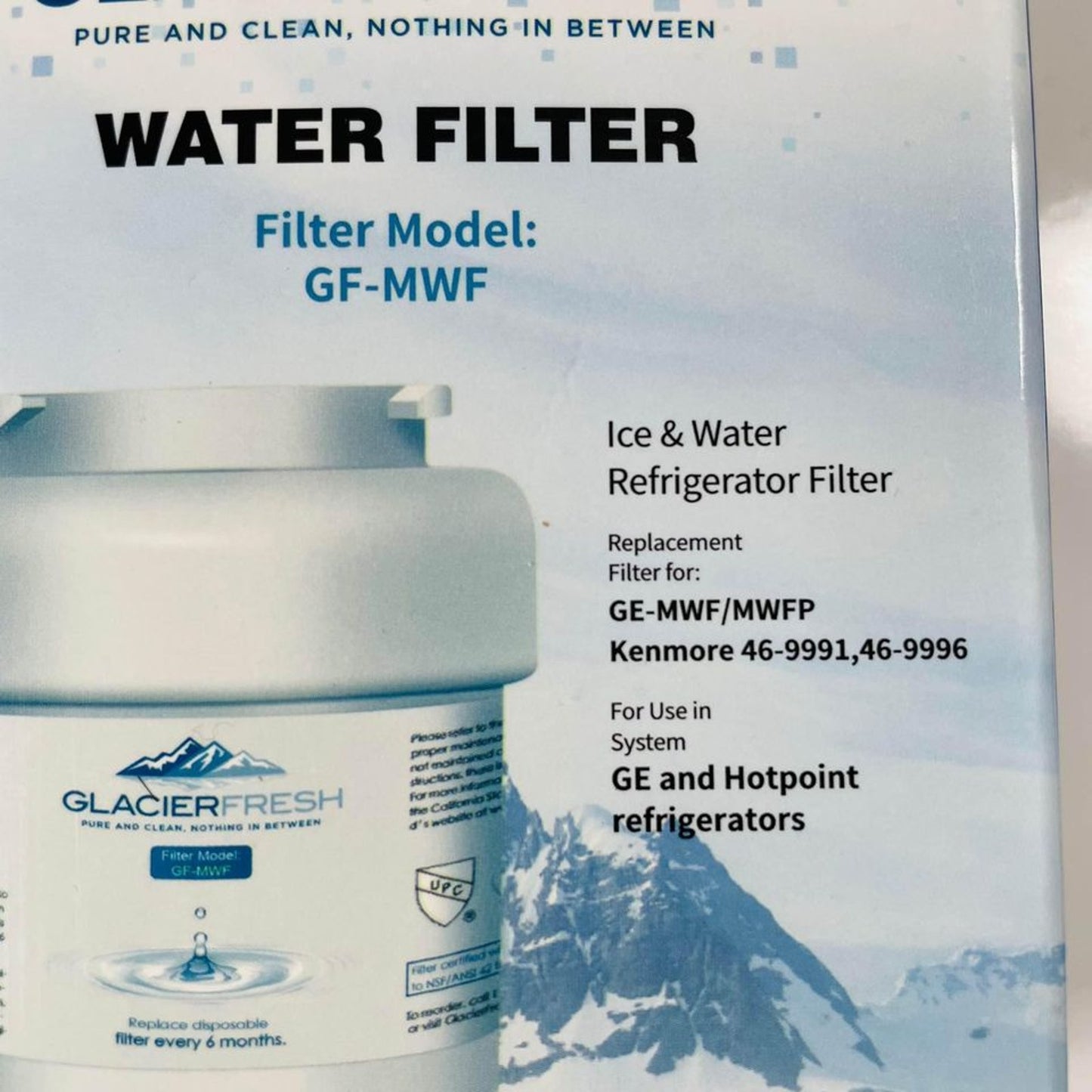 Glacier Fresh Filter Refrigerator Ice & Water Model GF-MWF Lot of 2