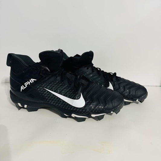 Nike Alpha FastFlex Men's Size 11.5 Black White Football Cleats AQ7653-001