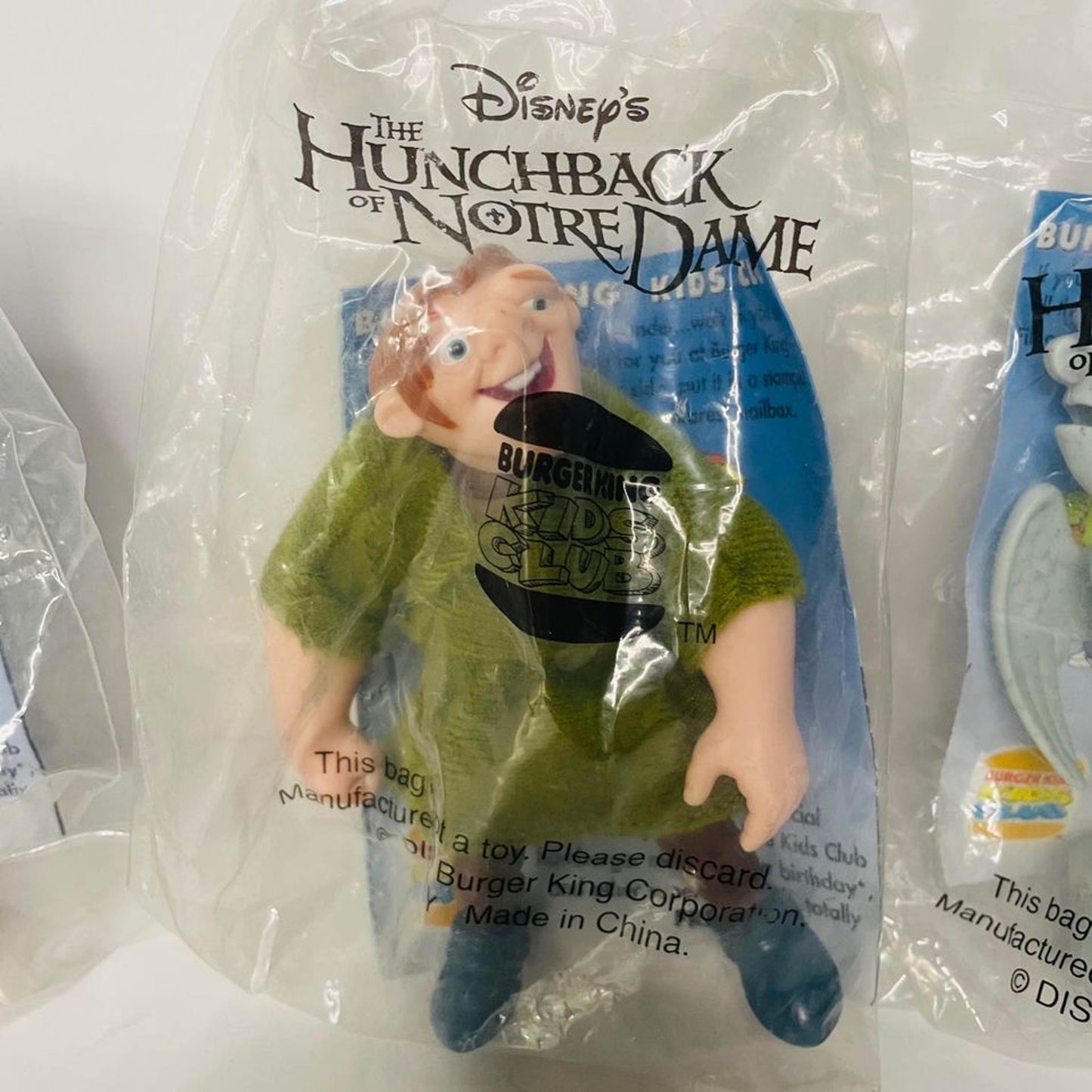 A Set of 4 - 1996 Hunchback of Notre Dame Burger King Toy