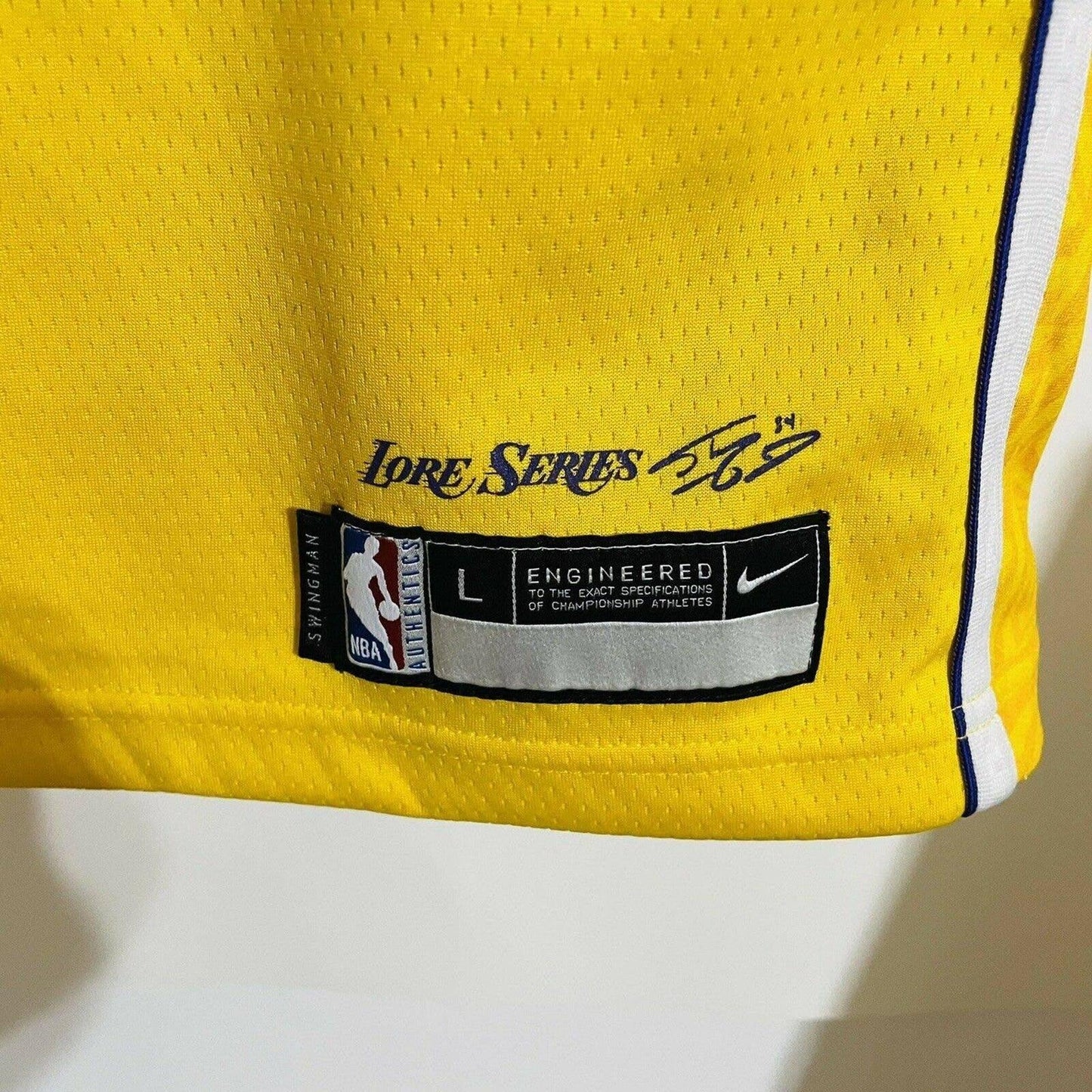 Authentic NBA Nike Los Angeles Lakers LeBron James Lore Series Swingman Jersey